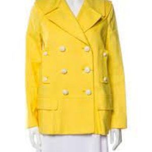 Burberry yellow doublebreasted blazer